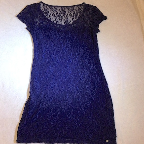 Guess Dresses & Skirts - Guess, Navy Blue Lace Dress